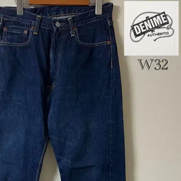 DENIME 셀비치 스트레이트 데님/32/인디고
