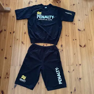 PENALTY 블랙 트레이닝복 맨투맨 XO 반바지 상하의 세트