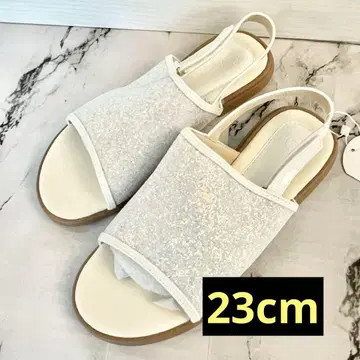 샌들 키라키라 화이트 36 23cm