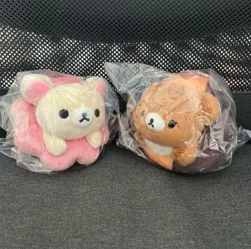 리락쿠마 x 미스터 도넛 매달린 봉제 인형 2점 세트