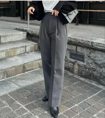 [ 새상품급 ] nairo 허리 벨트 테이퍼드 팬츠
