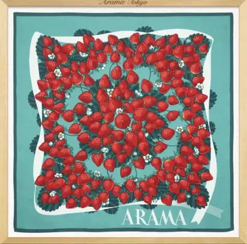 실크 스카프 ARAMA 딸기 스카프