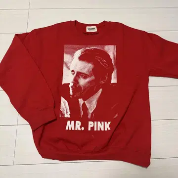 BOWWOW 바우와우 맨투맨 빨간색 레드 MR.PINK L 코튼