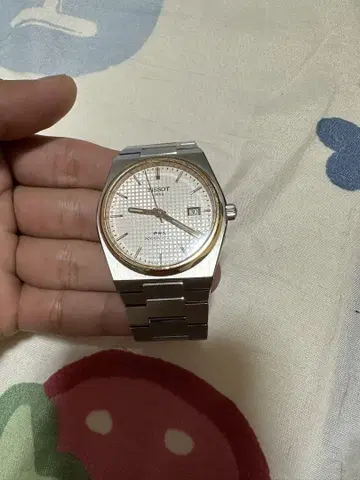 TISSOT 자동 와인딩 손목시계 실버/로즈 골드