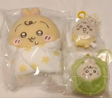 치이카와 Chiikawa Baby 아기 싸개 봉제 인형 (토끼) 외 2점