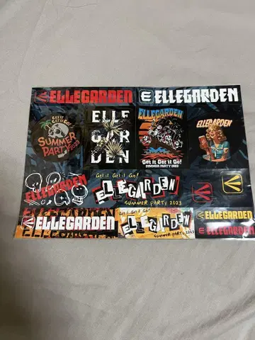 ELLEGARDEN 스티커 세트 썸머 파티 2023