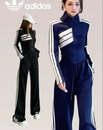 adidas 스트라이프 트랙수트 세트