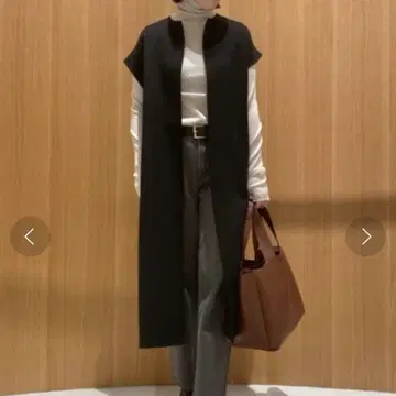 새상품 미사용 mila owen 노카라 리버 베스트 코트