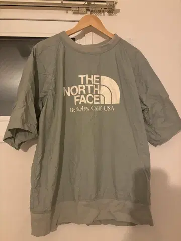 THE NORTH FACE 민트 그린 티셔츠 L 사이즈