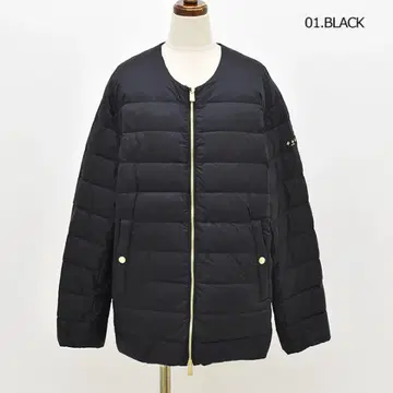 블랙 퀼팅 봄버 자켓 M