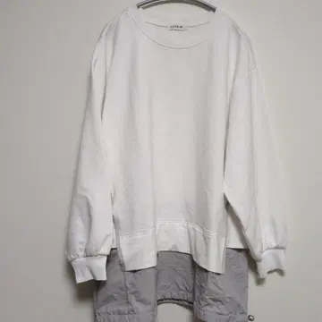 렙심 이소재 절개 풀오버