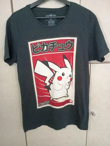 초레어 새상품급 DIFUZED 레트로풍 포켓몬 피카츄 T셔츠 L사이즈