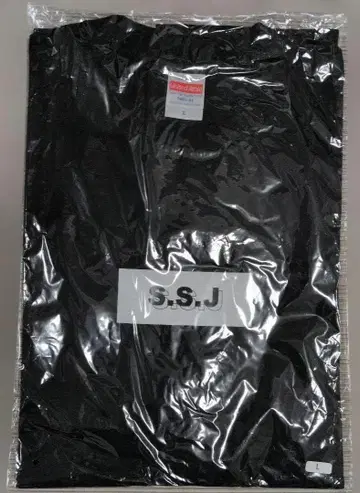 시손 준 S.S.J 로고 티셔츠 블랙 L