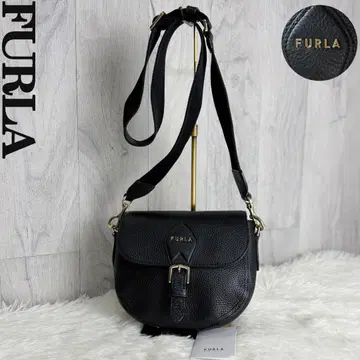 새상품급 설명서 포함 FURLA 훌라 로고 가죽 플랩 숄더백