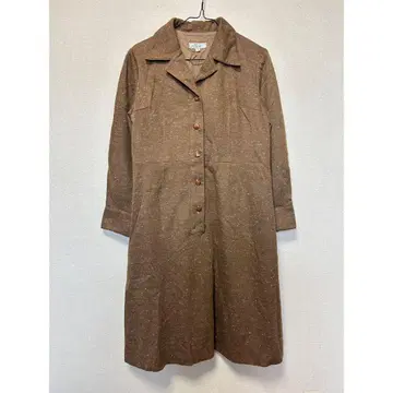used 셔츠 원피스 브라운 레트로 vintage 포멀
