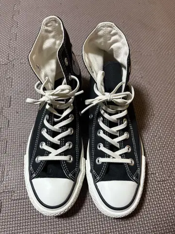 Converse made in Japan 블랙 하이컷 스니커즈