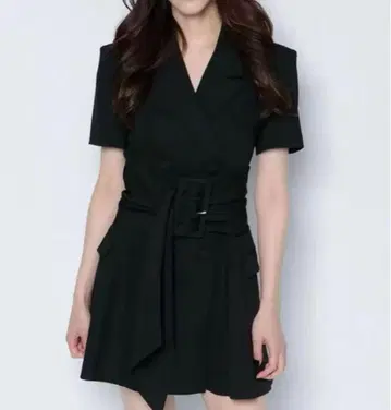 melt the lady thick belt jacket onepiece
