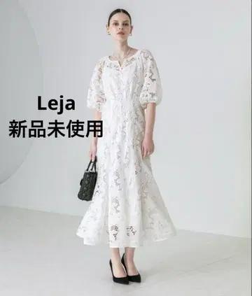 미사용 새상품 Leja 반팔 원피스 SMALL 아이보리 여성용