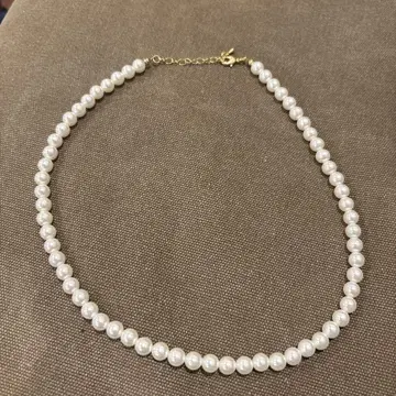 화이트 펄 목걸이 8mm /55cm