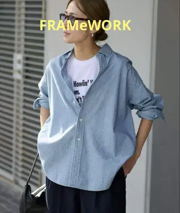 FRAMeWORK 던가리 셔츠