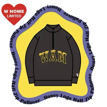 WATWING Honey Logo Half Zip Pullover