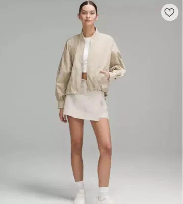 룰루레몬 블루종 베이지 블루종 프론트 지퍼 S 사이즈