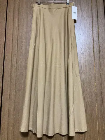 온워드 카시야마 롱 스커트 베이지 M