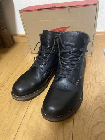 남성용 벡맨 9014 RED WING 블랙 가죽 부츠