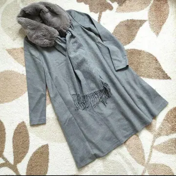 UNITEDARROWSTOKYO 그레이 원피스 A라인 숄