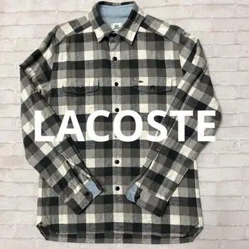 LACOSTE 긴팔 플란넬 셔츠 체크 사이즈 3 라코스테 플란넬