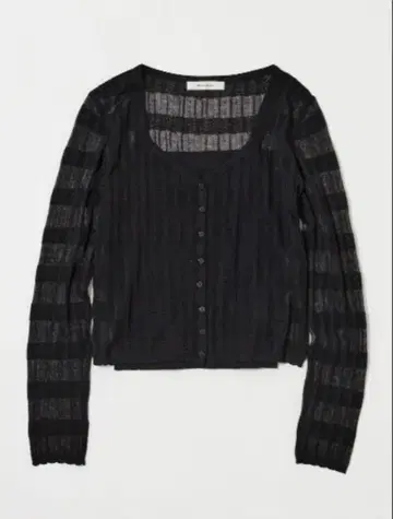 MOUSSY SHEER BORDER 가디건