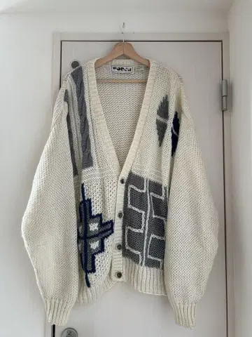 [ vintage ] over sized design cardigan