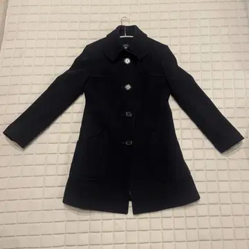 J&M DAVIDSON 네이비 롱 코트