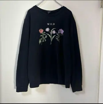 레어 속기모 꽃무늬 플라워 미국 수입 미국 빈티지 의류 맨투맨 구제 의류