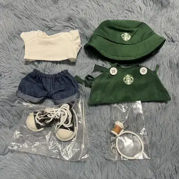 Labubu 의류 Labubu 봉제 인형 옷 갈아입기 옷 커피 샵