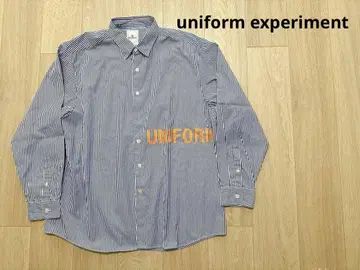 UNIFORM EXPERIMENT 긴팔 스트라이프 셔츠