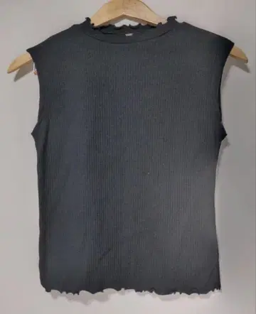 BROWNY STANDARD 슬리브리스 상의 F 다크 그레이