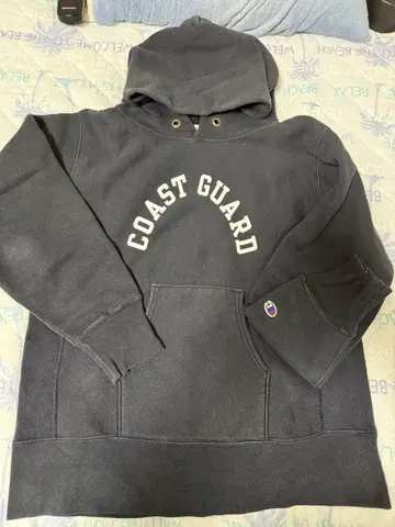 Champion 리버스위브 COAST GUARD 후드티 M