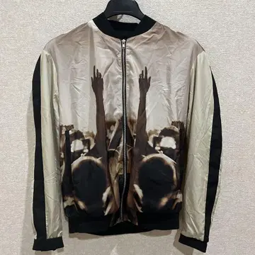 ZARA 그래픽 프린트 봄버 자켓 L