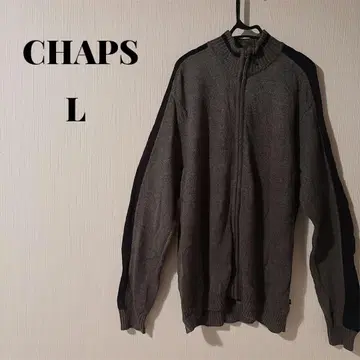 CHAPS 그레이와 블랙라인 니트 L 사이즈