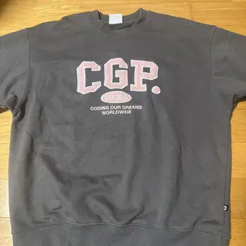 CGP 프린트 맨투맨 그레이