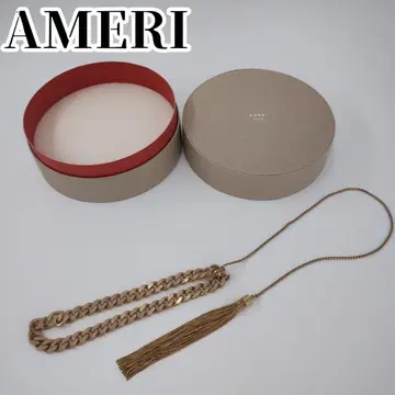 Ameri Vintage 체인 프린지 골드 컬러 목걸이