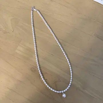 담수 진주 실버 925 목걸이 약 40cm