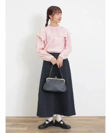 사만사 모스2 SM2 꽃무늬 퀼트 A라인 스커트