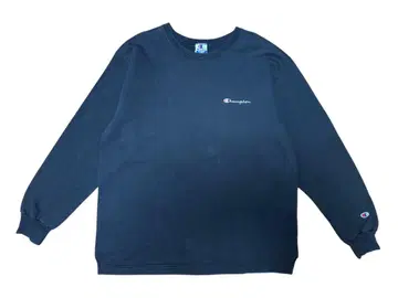 90s Champion BLACK CREW-NECK SWEAT XL