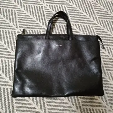 ultima TOKYO 가죽 비즈니스 백 블랙