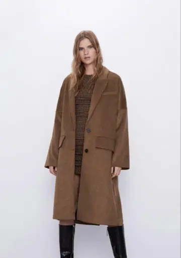 미사용 ZARA 체스터 코트 S 사이즈 오버 사이즈