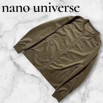 [새상품급] nano universe 벨벳 지퍼 가디건 베이지 S