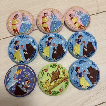 디즈니 자수 캔뱃지 캔뱃지 Disney 신데렐라 백설공주 피노키오