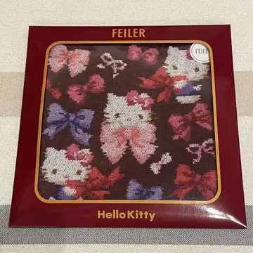 FEILER 헬로키티 손수건 리본 무늬